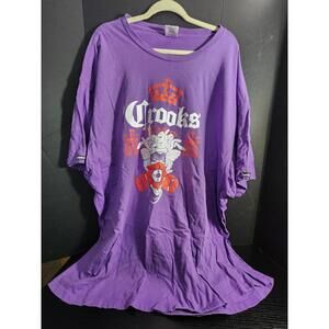 Crooks & Castles tshirt shirt short sleeve Purple size 5X 5XL